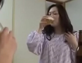 Japanese milf withyoung old egg drink increased by fuck