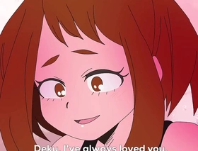 Uraraka is drilled hard by midoriya after this babe declares her love for him