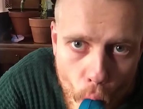 Bulge sniff deepthroat dick licking