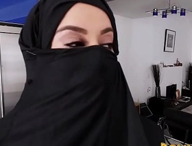 Muslim busty battle-axe pov sucking and riding flannel there burka