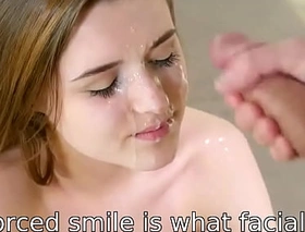 This polite of forced smile is what facial is for!