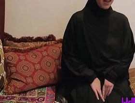 Muslim teen sluts sucking and riding cock in head scarfs at platoon