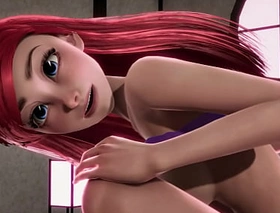 Redheaded Little Mermaid Ariel acquires creampied apart outsider Jasmine - Disney Pornography