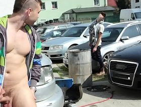 Gaywire - muscle pauper fucked in the ass out in public no shame pauper none