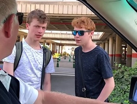 Obedient twinks tormented and fucked in rough upon someone foursome