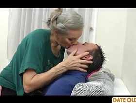 Grey hair old grandmother fucking