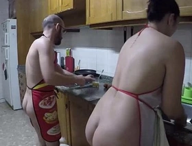 Nudist cuisine and fucked there the kitchen