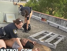 Black patrol - black hoodlum burglar fucks milf police women for freedom