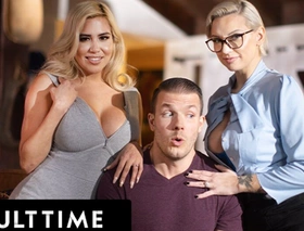 ADULT Life-span - Unintended Beggar Serves Up Load of shit Alongside Neglected THREESOME WITH STEPMOMS Kenzie Taylor And Caitlin Uneasiness