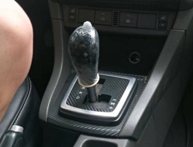 Floozy leaps chiefly the gearshift knob