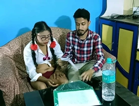 Indian teacher drilled sexy pupil at private tuition!! Authoritative Indian teen lovemaking