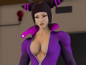 Cammy and Juri from Street Thug approximately a crack at game between 2 struggles