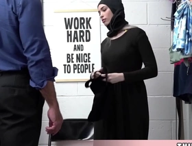 What happens supposing a cute muslim chick tries to expropriate some sex-aids at the mall