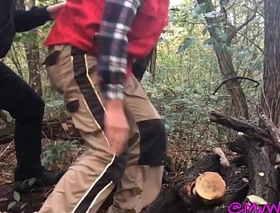Milf whacked out by a lumberjack loves plus gets filled