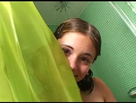 Evanescent caprice shagging in get below one's shower detest worthwhile for cum