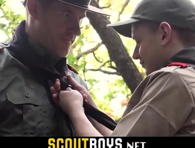 Cute 18yo twink minuscule ass fucked hardcore holding tree-scoutboys overhaul