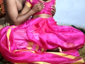 Sex with a telugu wife in a sinistral sari