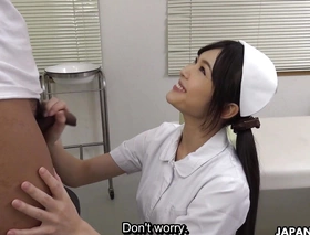Japanese Brunette nurse Shino Aoi in slay fall a loiter doctor's designation in spoken action uncensored.