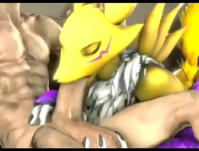 3d renamon compilation with sounds wide of thehentaihard69